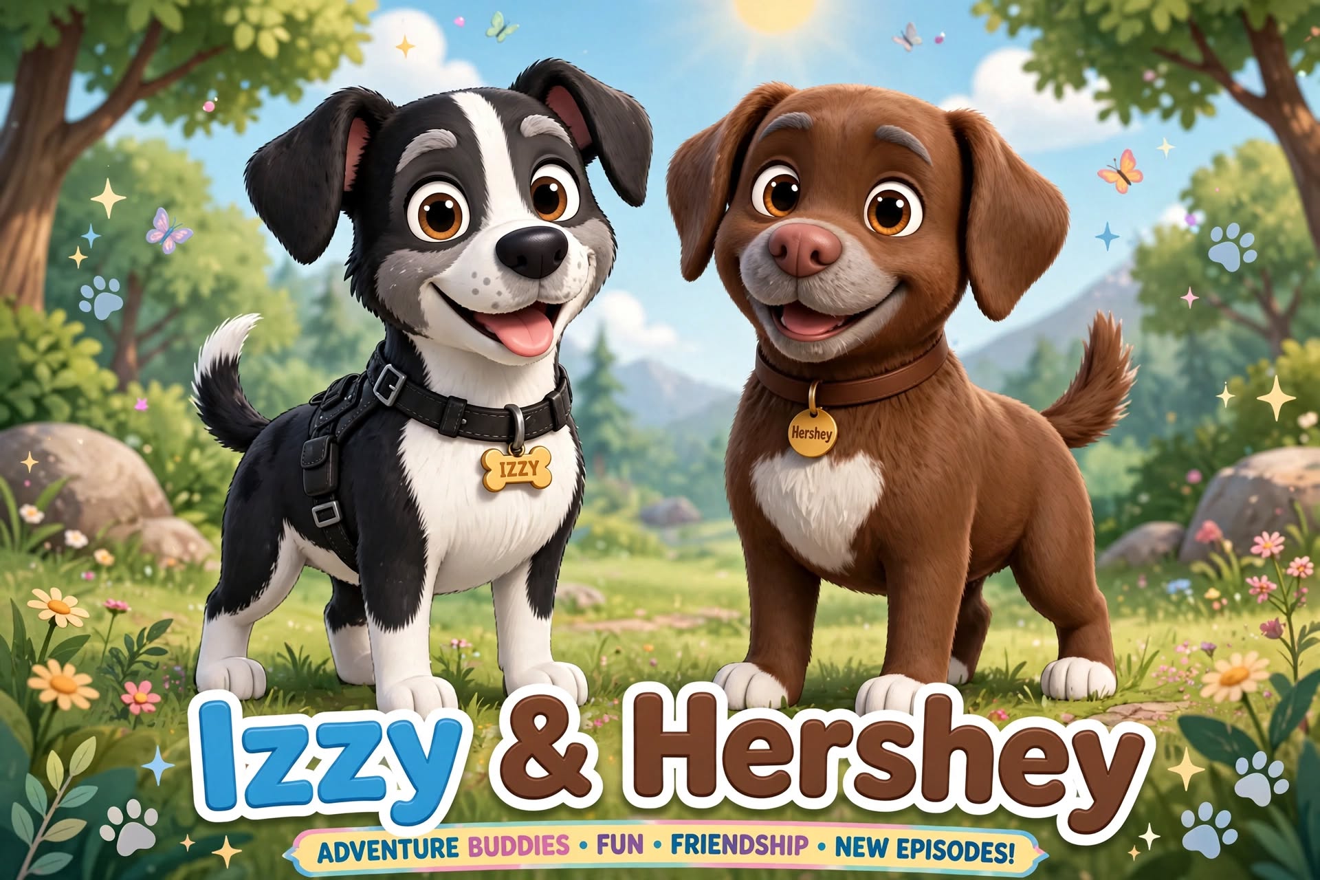 Izzy and Hershey together